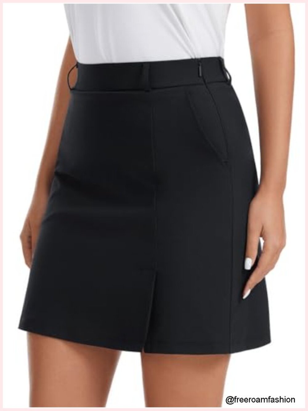 Women's 18" Knee Length Skort With Pockets Golf Tennis Pickleball